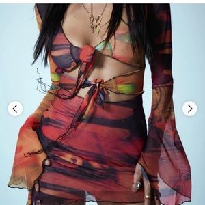 Jaded London Cut Out Mini Dress